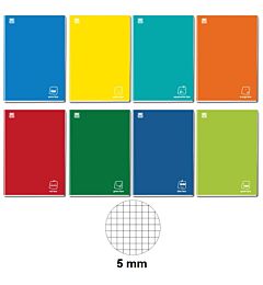 QUADERNO A4 COLORFACE 100 g/m²- QUADRETTI 5MMBlasetti