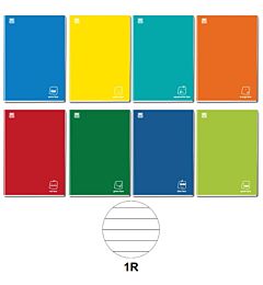 QUADERNO A4 COLORFACE 100 g/m²- RIGHE 1R