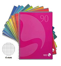 BM QUADERNO SPIRALATO A4 NO FORI - QUADRETTI 4MMBm Be More