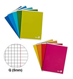 BM QUADERNO A5 COLOR BASIC 80g/m²- QUADRETTI Q