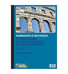 BLOCCO FORMULARIO RIFIUTI 4 COPPIE AUTORICALCANTI