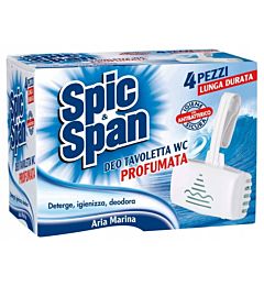 Spic&Span Deo Tavoletta WC Profumata Aria Marina -  4pzSpic & Span