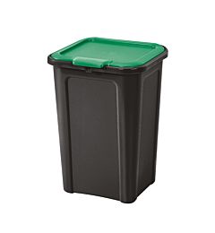 Pattumiera Cover Line 44L - Nero/VerdeTontarelli