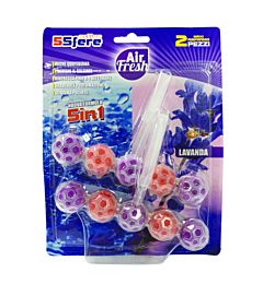 Air Fresh - Sfere WC 5in1 - 2x50g - Lavanda