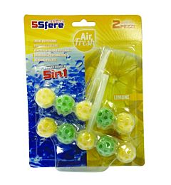 Air Fresh - Sfere WC 5in1 - 2x50g - Limone