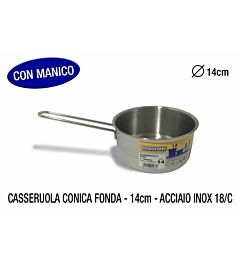CASSERUOLA FONDA CM,141 MANICO INOX 18/C MOD REALTGnali