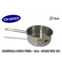 CASSERUOLA FONDA CM,161 MANICO INOX 18/C MOD, REALGnali