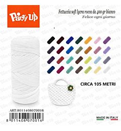 Fettuccia Soft Lycra 400g - BiancoParty Up