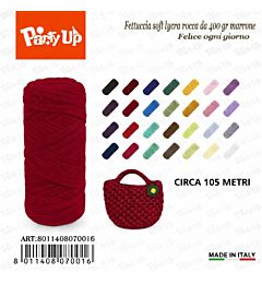 Fettuccia Soft Lycra 400g - BordeauxParty Up