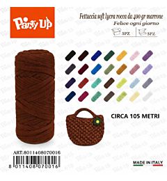 Fettuccia Soft Lycra 400g - MarroneParty Up