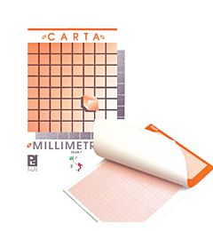 BLOCCO MILLIMETRATO 21X29,7 GR.80 FOGLI 10  10400