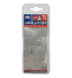 LAMPADINA MONOLUCE T5 - 12V/2W - 2PZOto Top