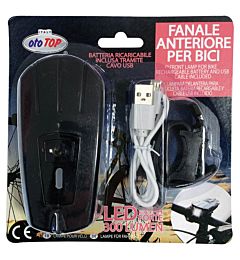 FANALE ANT.BICI MULIFUNZ.1 LED RIC.USBOto Top Italy