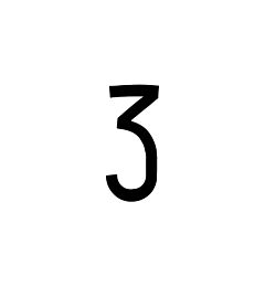 ADESIVO NUMERO - 3Oto Top