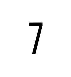 ADESIVO NUMERO - 7Oto Top