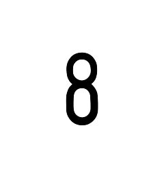 ADESIVO NUMERO - 8Oto Top