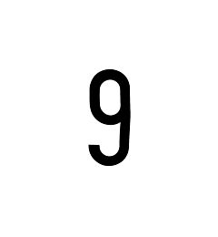 ADESIVO NUMERO - 9Oto Top