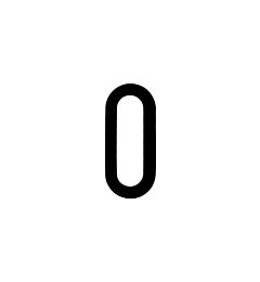 ADESIVO NUMERO - 0Oto Top