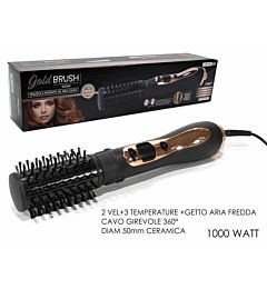 Spazzola Rotante ad Aria Calda Gold Brush - 1000W