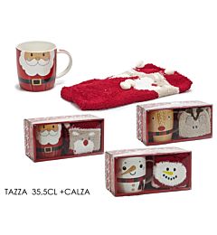 Tazza Natalizia 355ml + CalziniVestiamo Casa