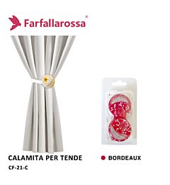 Coppia Calamita per Tende CF21 - Bordeaux