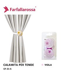 Coppia Calamita per Tende CF21 - Viola