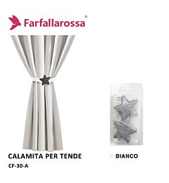 Coppia Calamita per Tende CF30 - Bianco