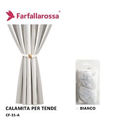 Coppia Calamita per Tende CF31 - Bianco