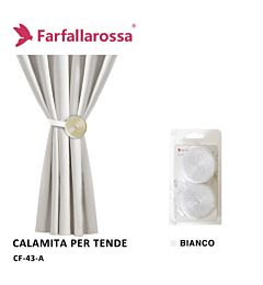 Coppia Calamita per Tende CF43 - Bianco