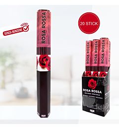 BASTONCINI DI INCENSO - ROSA ROSSA - 20PZIrge
