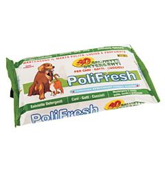 Polifresh Salviette Detergenti Talco per Animali - 40pzPolimex