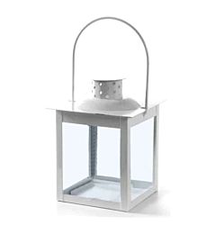 LANTERNA PORTA CANDELE - BIANCO