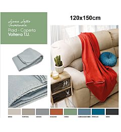 Plaid - Coperta Volterra Tinta Unita - 120x150cm