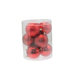 Set 9 Palline di Natale Ø8cm - RossoNataluna