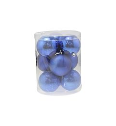 Set 9 Palline di Natale Ø8cm - BluNataluna