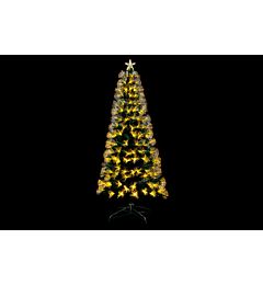 Albero Natale Verde 150cm/185LED - Fibre Ottiche Bianco CaldoNataluna