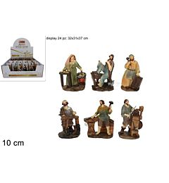 MESTIERI 6 ASS 10 CM COL.CHIARI ART.54837-10 S/6 IN DISPLAY(