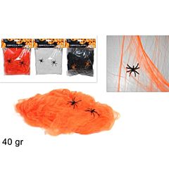 Ragnatela Halloween 40g + 2 Ragni - Assortiti