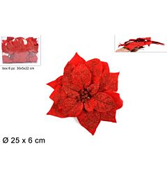 Poinsettia con Pinzetta 25cm - RossoDue Esse
