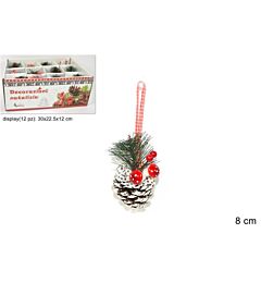 Pigna Decorativa Innevata - 8cm