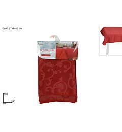 Tovaglia Rossa in Jacquard 150x240cm - Art.10013