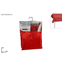 Tovaglia Rossa in Jacquard 150x320cm - Art.10014
