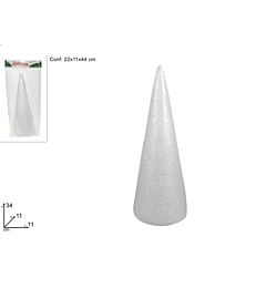 Cono in Polistirolo - Ø11x34cmDue Esse