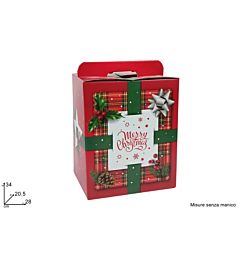 BOX PANETTONE SCENARIO DI NATALE 280X205X340 BOX XMAS 3Due Esse
