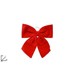 Fiocco Rosso in Velluto - 44x46cm