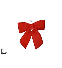 Fiocco Rosso in Velluto - 60x68cm