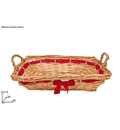 Cesta in Vimine con Ficco - 34x45cmDue Esse