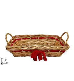 Cesta in Vimine con Ficco - 27x36cmDue Esse