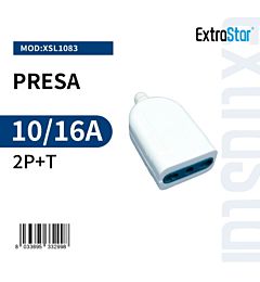 Presa Volante 2P+T 10/16A Bipasso - BiancoExtrastar