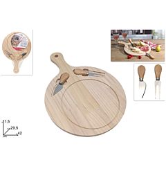 TAGLIERE TONDO + COLTELLI 29,5CM